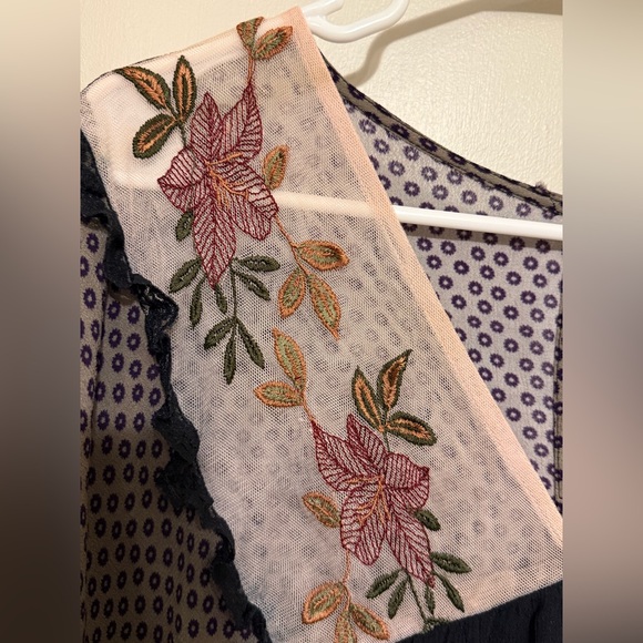 Anthropologie Let Me Be Debra Embroidered Midi Dress - Picture 8 of 11